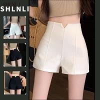 ราคา ผู้หญิงกระชับเอวสูงกางเกงขาสั้นอเมริกันฤดูใบไม้ผลิฤดูร้อนหนัง ปู่ อเนกประสงค์ ก เส้น กางเกงขาสั้น (45456987251)