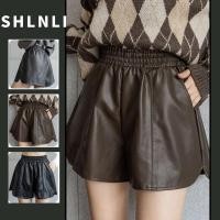 ราคา กางเกงขาสั้นเอวสูงขากว้างหนังปูก สไตล์เกาหลี สบายๆ สำหรับฤดูร้อน (40860768049)