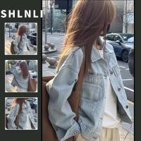 ราคา แจ็คเก็ตยีนส์ผู้หญิง ทรงคลาสสิก สไตล์เกาหลี ใส่ได้หลายโอกาส (26639778046)