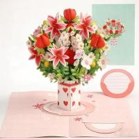 ราคา การ์ดอวยพรวันวาเลนไทน์ 3 มิติ การ์ดอวยพรช่อดอกไม้ทำมือ ของขวัญสุดโรแมนติกสำหรับคู่รัก ของที่ระลึกดอกไม้ที่ไม่เหมือนใคร ช่อดอกไม้กระดาษที่คงทนยาวนาน (52105165691)