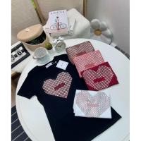 ราคา เสื้อยืดคอกลมแขนสั้น รีดเพชรลายหัวใจเพชรโต ป้าย ME (57603376226)