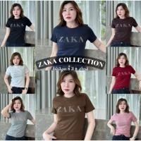 ราคา เสื้อยืดคอกลมแขนสั้น รีดเพชรลาย ZAKA ป้าย WJ WG (41129124520)