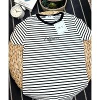 ราคา เสื้อยืดคอกลมแขนสั้น ผ้าริ้วนิ่มเด้ง รีดเพชรลาย Coffeetea ป้าย ME (48755333003)