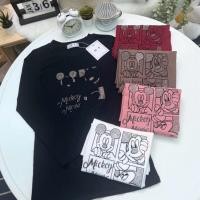 ราคา เสื้อยืดคอกลมแขนยาว รีดเพชรลายหนูน่ารักสามหน้า ป้าย ME (42126426667)