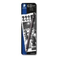 ราคา STAEDTLER Pencil 8B 7B 6B 4B 2B HB Mars Lumograph Black Drawing Sketch Carbon Core 6 Hardness Set 100B G6 (27632076485)