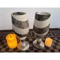 ราคา เชิงเทียนแบบแก้วหินอ่อนMarble100 (24863035651)