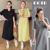 ราคา ชุดคลุมท้องฤดูร้อนสไตล์ใหม่โปโลคอปกชุดลําลองยาวปานกลาง (28784157186)