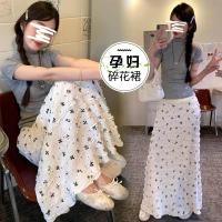 ราคา กระโปรงคนท้องฤดูร้อนสไตล์ใหม่ลูกไม้โบว์พิมพ์กระโปรงหางปลา (25143239771)