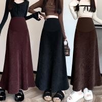 ราคา ชุดคลุมท้องผ้าลูกฟูก กระโปรงทรงเอ สำหรับฤดูหนาว (57800524564)