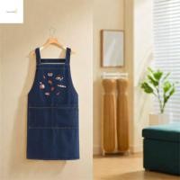 ราคา GOURMETGALORE ผ้ากันเปื้อนคาวบอย ผ้ากันเปื้อนแฟชั่น Antipaste Retro ทนทานพร้อมกระเป๋าออกแบบศิลปะนุ่มชุดทํางานเกาหลีผ้ากันเปื้อนผู้ชายและผู้หญิง (52007139952)