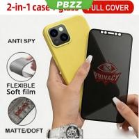 ราคา PBZZ Jelly สี 2 in 1 เซรามิคความเป็นส่วนตัวกระจกนิรภัย สําหรับ iPhone 11 12 13 15 14 PRO MAX iPhone 14 12 15 13 plus 14 13 15 PRO MAX เคสโทรศัพท์ออกแบบใหม่น่ารัก GDMFK01 (50706656054)