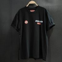 ราคา DUCATI motorcycle summer short sleeved T shirt Panigale Diavel 1260 Scrambler motorcycle riding breathable black T shirt (58004778753)