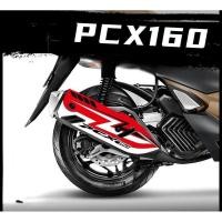 ราคา PCX160 exhaust pipe sticker PCX160 motorcycle exhaust anti scalding sticker waterproof protective sticker (56756864142)