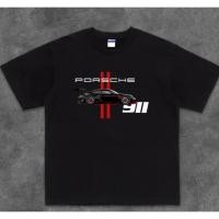 ราคา 911 graphic T shirt custom cotton short sleeved shirt for PORSCHE car club (55955815550)