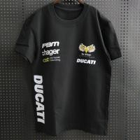 ราคา MOTOGP DUCATI black short sleeved T shirt 899 Panigale XDiavel motorcycle culture racing T shirt (54704785562)