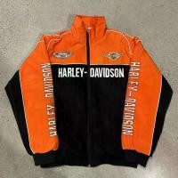 ราคา Davidson embroidered racing suit XL883 DYNA FAT BOB retro motorcycle riding baseball jacket (54356123028)