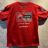 ราคา DUCATI red short sleeved T shirt 1199 Multistrada XDiavel Panigale motoGP racing breathable crew neck T shirt (51154755942)