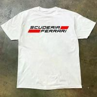 ราคา Custom Ferrari team T shirts SF90 PUROSANGUE and ROMA sports car club custom cotton short sleeved shirts (50655852144)
