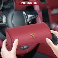 ราคา PORSCHE eyeglass storage box flocked lining suitable for Macan Cayenne 718 and Panamera car sun visor sunglasses storage box (48104037667)