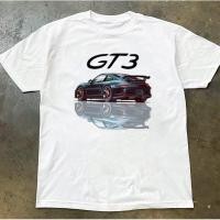 ราคา Custom 911 GT3 racing car graphic T shirt PORSCHE club cotton short sleeved shirt (47205957486)