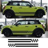 ราคา Mini COOPER Sticker COUNTRYMAN Door Sticker CLUBMAN F60 F56 R60 R56 Car Side Shell Grid Track Print Sticker (28813197279)