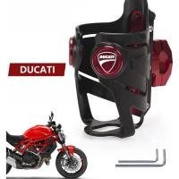 ราคา DUCATI water bottle holder Multistrada motorcycle water bottle holder Monster Scrambler Hypermotard motorcycle travel aluminum alloy water bottle holder (28436758920)