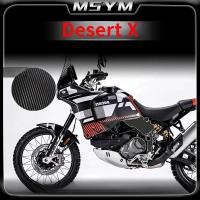 ราคา DUCATI off road motorcycle shell carbon fiber protective sticker Desert X motorcycle handlebar carbon fiber decorative sticker Desert X fuel tank shell black carbon fiber scratch proof sticker (264354
