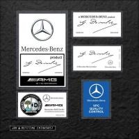 ราคา BENZ car front windshield AMG sticker S400 S450 S500 GLS450 GLE450 CLA260 E260 E300 A180 car window JDM style decorative sticker (21395173415)