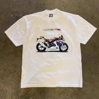 ราคา CBR1000RR graphic print short sleeved T shirt CBR motorcycle riding breathable T shirt (48355094907)