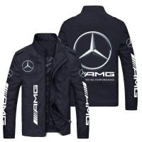 ราคา Track Style Men s Spring and Autumn Sports Jackets BENZ AMG Series Fashion Stand up Collar Cardigan Thin Jacket CLS GLC GT Style Outdoor Driving Racing Windbreaker (27673367200)