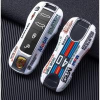 ราคา Porsche key cover macan Cayenne Cayman taycan 718 Boxster 911 Panamera key track edition white protective case (24402950017)