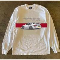 ราคา PORSCHE racing style top 911 GT3 718 outdoor sports cotton long sleeved T shirt (57655110414)