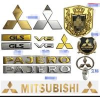 ราคา Mitsubishi Pajero modified car logo V73 V75 V77 rear tail logo 4WD 3 8 V6 displacement standard gold letter sticker (21673806527)