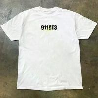 ราคา 911 GT3 sports car culture loose short sleeved shirt PORSCHE white cotton T shirt (55755856663)