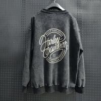 ราคา Davidson American style denim long sleeved T shirt vintage distressed design XL883 DYNA FAT BOB motorcycle riding denim (48804794580)