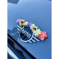 ราคา MINI COOPER exclusive car emblem decoration 3D flower cute sticker for F55 F56 JCW J01 J05 car rear emblems (51606816054)