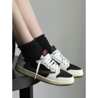 ราคา แฟชั่นล่าสุด Travis Scott xJordan Air Jordan 1 Low รองเท้าผ้าใบหุ้มส้นต่ำ แบบยูนิเซ็กส์DZ4137 106 DM7866 140Unise (28244460857)