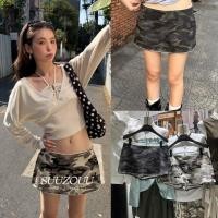 ราคา SU008 กระโปรงสั้น พิมพ์ลายทหาร ปั๊มลายผีเสื้อ งานเก๋มากๆค่า แฟชั่นเกาหลี TAG MM Fish (47555259964)
