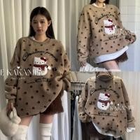 ราคา KA3785 เสื้อแขนยาวทรงโอเวอร์ไซค์ ลายคิตตี้ ลายจุดสุดฮิต เก๋มากๆ ทรงสวย สีสวย แฟชั่นเกาหลี TAG KAKAMEE (44602883688)