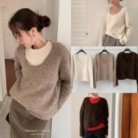 ราคา I3198 เสื้อแขนยาว คอกว้าง ผ้าไหมพรมทอ ผ้านิ่ม เกรดพรีเมี่ยม โทนสีสวย แมทซ์ง่าย ผ้าแฟชั่นเกาหลี TAG Inbyin (41176097437)