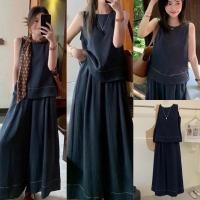 ราคา Y3073 เซ็ท 2 ชิ้น เสื้อแขนกุด ทรงเรียบ ด้านหลังเว้าโชว์เล็กน้อย ใส่ง่ายค่ะ แฟชั่นเกาหลี TAG YJIA (40159698280)