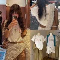 ราคา W5003 เสื้อยืดทรง Oversize สกรีน fietta เล่นสี แฟชั่นเกาหลี TAG WG WE (28780514114)