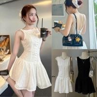 ราคา W3397 เดรสสั้น ลายผ้าฉลุ งานมีซับในอย่างดีค่ะ แฟชั่นเกาหลี TAG WG WE (28074944318)