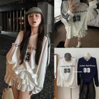 ราคา เสื้ออแขนยาวคอวี แต่งแถบสามแถบ สกรีนลายเท่ ผ้าดีมาก ทรงเกาหลี ทรงน่ารัก แฟชั่นเกาหลี TAG WG WE (26812371349)