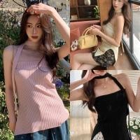 ราคา W5056 เสื้อเกาะอก ผ้าทอ มีเชือกให้ งานจริงสวย งานสวย ทรงน่ารัก แฟชั่นเกาหลี TAG WG WE (26034193581)
