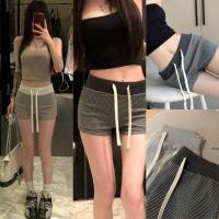 ราคา W6622 กางเกงขาสั้น ลายริ้ว เอวยางยืดมีเชือก ผ้าหนานิ่มใ่ส่สบาย แฟชั่นเกาหลี TAG WG WE (42664867839)