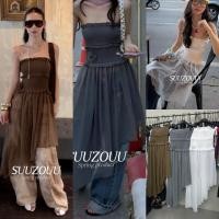 ราคา SU107 เกาะอก งานสม็อคทั้งตัว แต่งผ้าพริ้วเฉียงสวย ผ้าดีใส่สบาย ยืดหยุ่นได้เยอะ แฟชั่นเกาหลี TAG MM fish (53906879108)