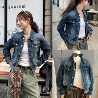 ราคา W7403 แจ๊คเกตยีนส์ ทรงเบสิค ผ้ายีนส์ดี ทรงสวย ใส่สบาย สีเข้มสวยมากๆค่า แฟชั่นเกาหลี TAG WG WE (41075806618)