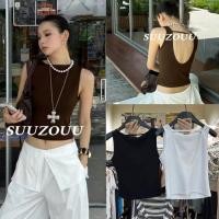 ราคา SU357 เสื้อแขนกุด ผ้ายืด เว้าหลัง งานเรียบแต่ดูดี ผแมทซ์ง่าย ผ้าดีใส่สบายมากๆค่า ผ้าแฟชั่นเกาหลี TAG Inbyin (40176102417)
