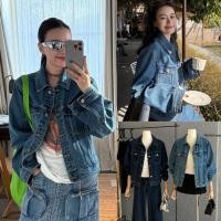 ราคา W7152 เสื้อแจ๊คเกตยีนส์ แต่งกระดุม มีกระเป๋าหน้าสองข้าง เป็นแจ๊คเกต แฟชั่นเกาหลี TAG WG WE (52050967261)